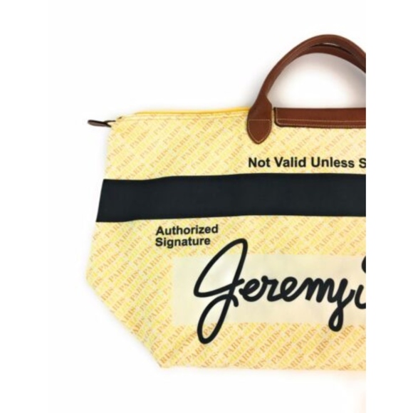 RARE Jeremy Scott Gold Credit Card Print Weekender - Picture 2 of 8